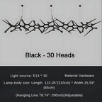 Modern Trendy Dining Room Lighting - 177” (L450cm)Warm light 3000KManorlights