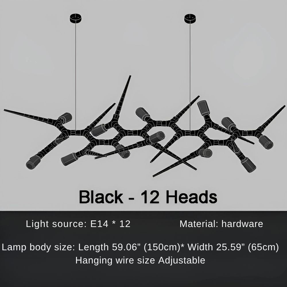 Modern Trendy Dining Room Lighting - 177” (L450cm)Warm light 3000KManorlights