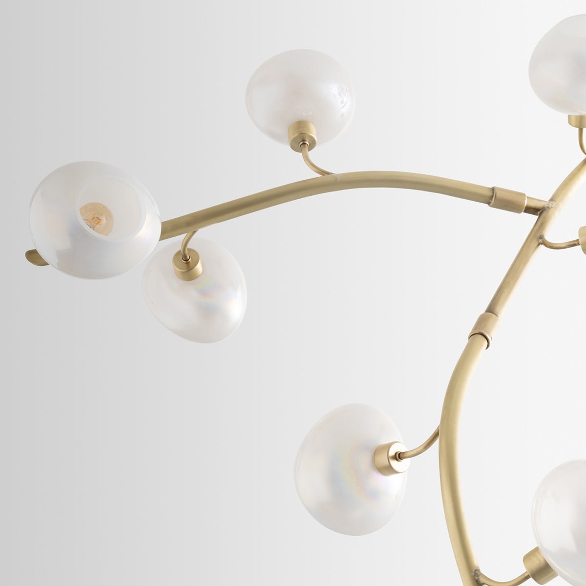 Modern Vertical Branches Glass Globe Chandelier - L84"*W48"*H48"(L213.36cm*W121.92cm*H121.92cm)Warm LightManorlights