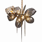 Modern Wine Glass Shape Chandelier Italian Light Luxury Light Fixture for Dining Room/Living Room-Chandeliers--Manorlights-Round/D23.6"*H29.5"-Gold-Warm Light--Manorlights