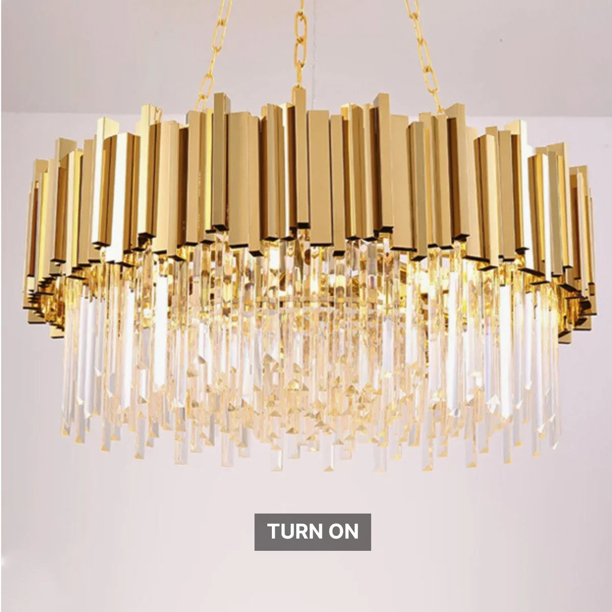 Astra Gold/Chrome Crystal Chandelier for Living Room & Dining Room-Crystal Chandelier-Manorlights
