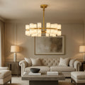 Lunara Alabaster Chandelier by Manorlights
