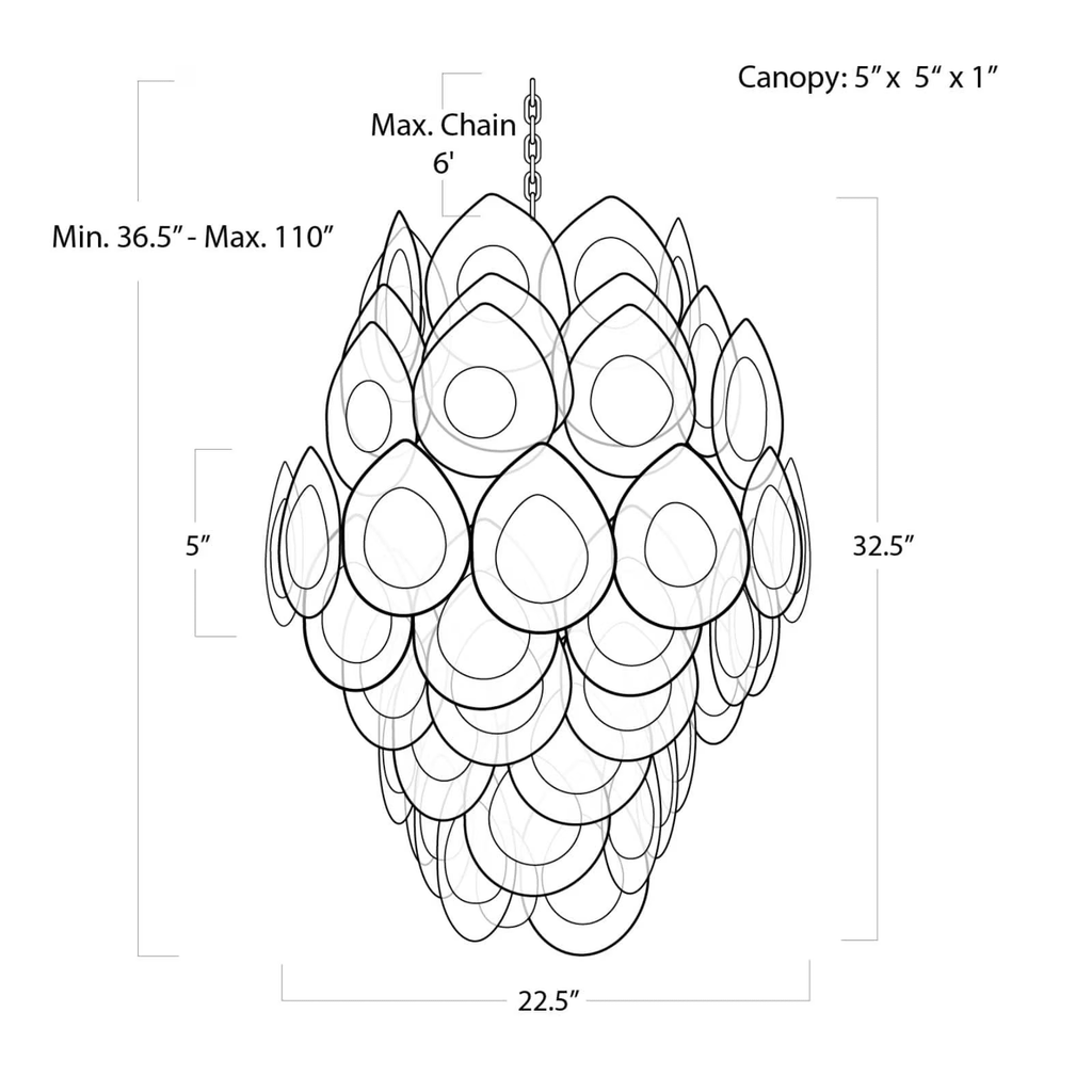 Montara Chandelier - Manorlights