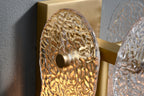 Ice Sculpture Glass Wall Sconce-wall sconce for bedroom,wall sconce for dining roo-Manorlights