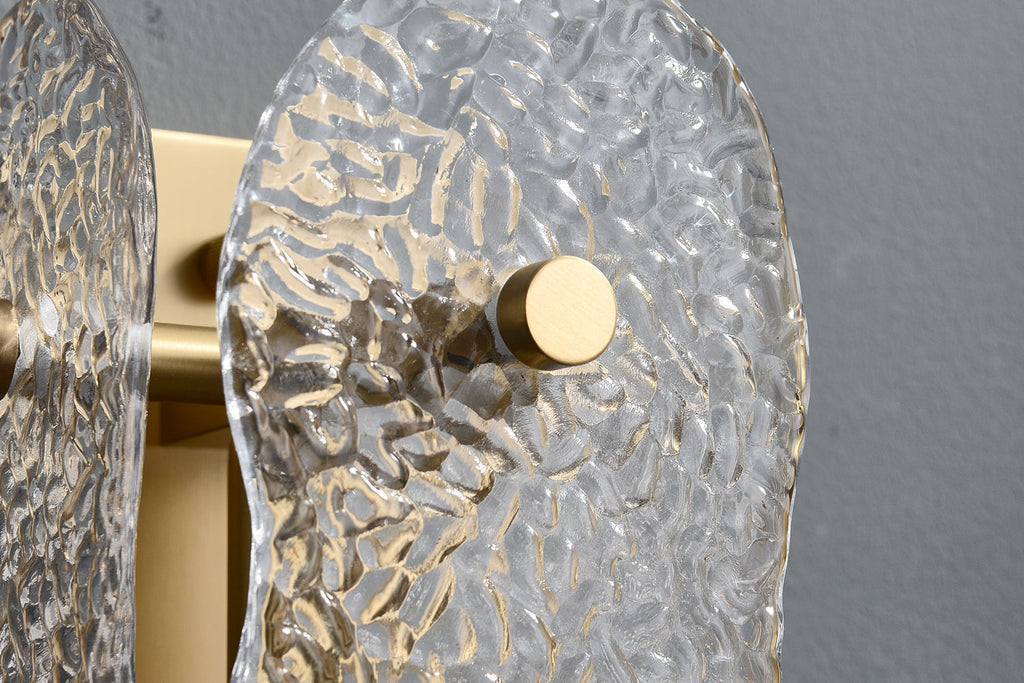 Ice Sculpture Glass Wall Sconce