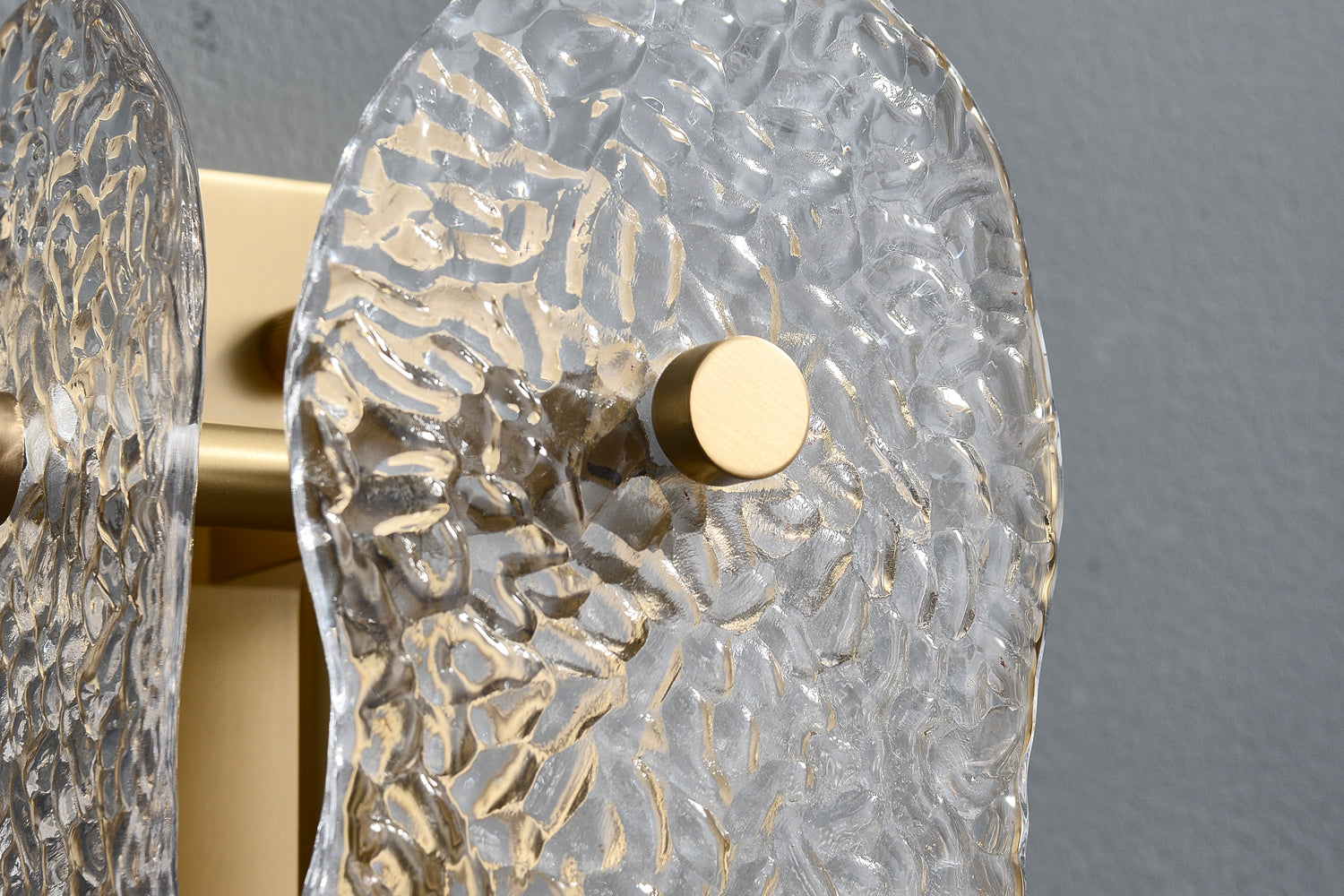 Ice Sculpture Glass Wall Sconce