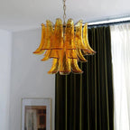 Murano Chandelier - 3 Layer ∅ 19.6″ x H 16.9″ / Dia 50cm x H 43cmWhitePolished NickelBlushlighting
