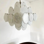 Murano Chandelier 36 White Disks - Dia 19.7″(50cm) x H 19.7″(50cm)WhiteBlushlighting