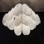 Murano Chandelier 36 White Disks - Dia 19.7″(50cm) x H 19.7″(50cm)WhiteBlushlighting