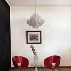 Murano Chandelier 36 White Disks - Dia 19.7″(50cm) x H 19.7″(50cm)WhiteBlushlighting