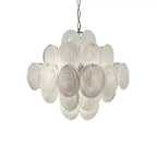 Murano Chandelier 36 White Disks - Dia 19.7″(50cm) x H 19.7″(50cm)WhiteBlushlighting