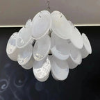 Murano Chandelier 36 White Disks - Dia 19.7″(50cm) x H 19.7″(50cm)WhiteBlushlighting