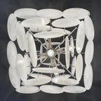 Murano Chandelier 36 White Disks - Dia 19.7″(50cm) x H 19.7″(50cm)WhiteBlushlighting