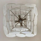Murano Chandelier 36 White Disks - Dia 19.7″(50cm) x H 19.7″(50cm)WhiteBlushlighting