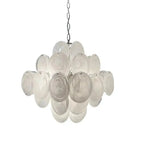 Murano Chandelier 36 White Disks - Dia 19.7″(50cm) x H 19.7″(50cm)WhiteBlushlighting