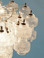 Murano Chandelier – 37 glasses- Transparent - Manorlights