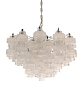Murano Chandelier – 37 glasses- Transparent - Manorlights