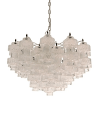 Murano Chandelier – 37 glasses- Transparent - Manorlights