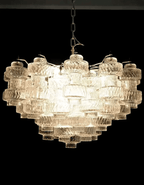Murano Chandelier – 37 glasses- Transparent - Manorlights
