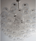 Murano Chandelier – 37 glasses- Transparent - Manorlights