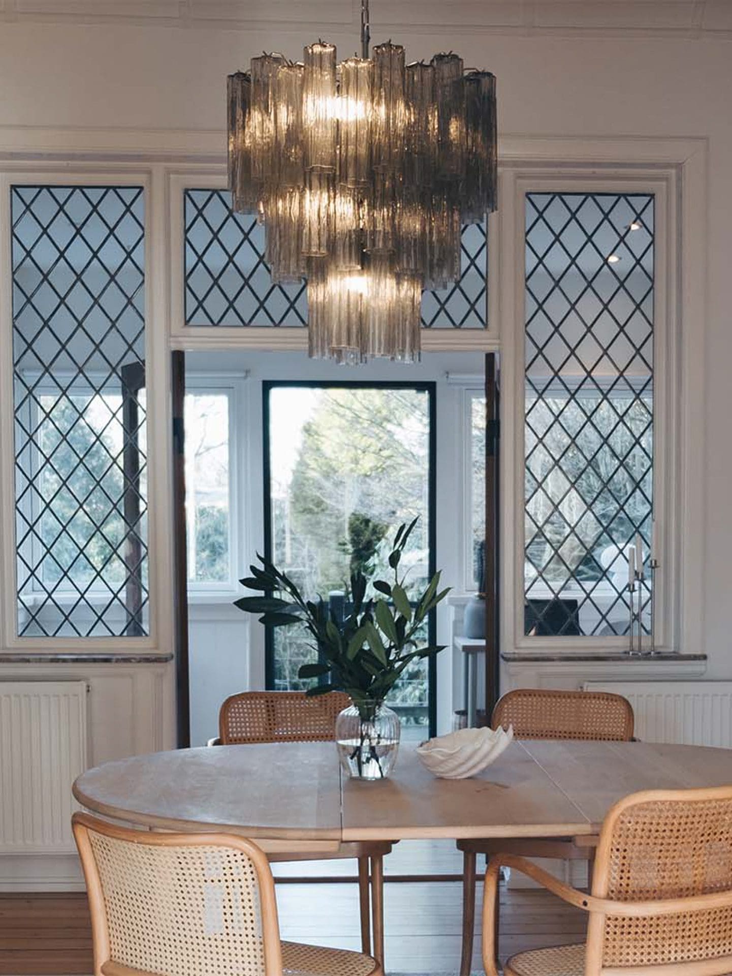 Murano Chandelier – 48 tubes – Smoked - Manorlights
