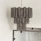 Murano Chandelier – 48 tubes – Smoked - Manorlights