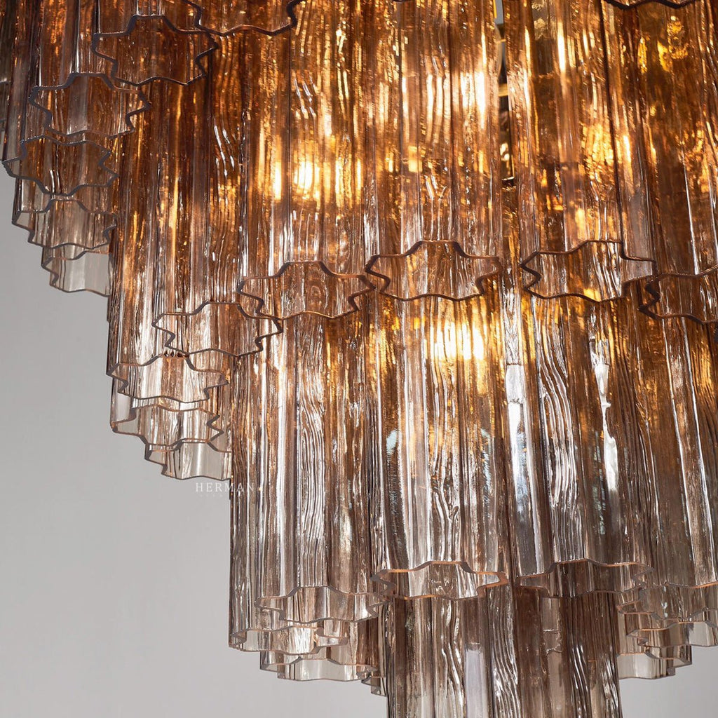 Murano Chandelier – 48 tubes – Smoked - Manorlights