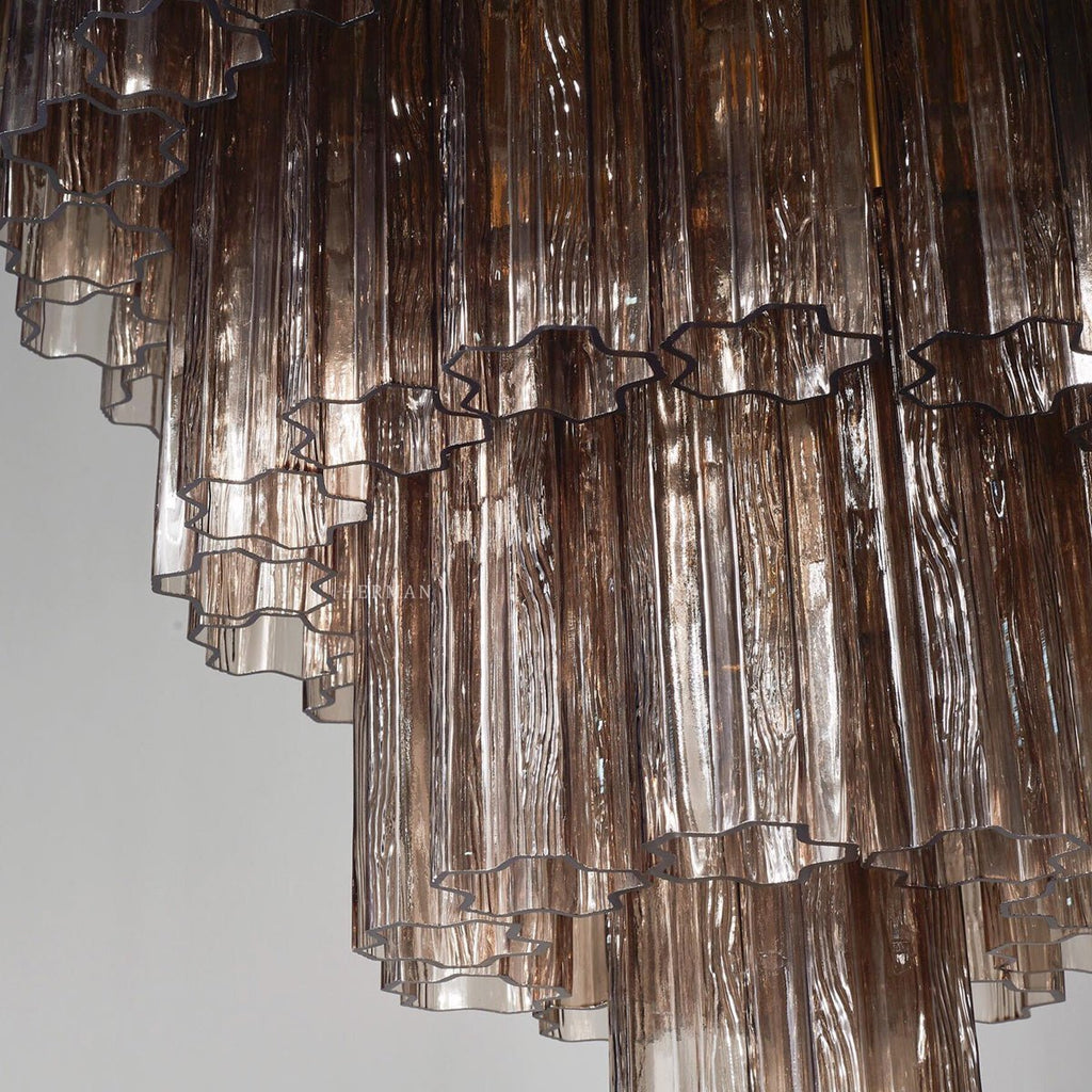Murano Chandelier – 48 tubes – Smoked - Manorlights