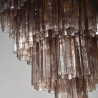 Murano Chandelier – 48 tubes – Smoked - Manorlights