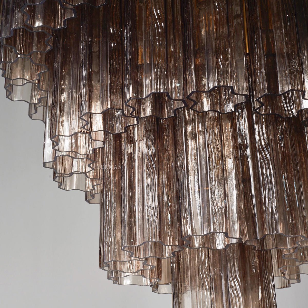 Murano Chandelier – 48 tubes – Smoked - Manorlights