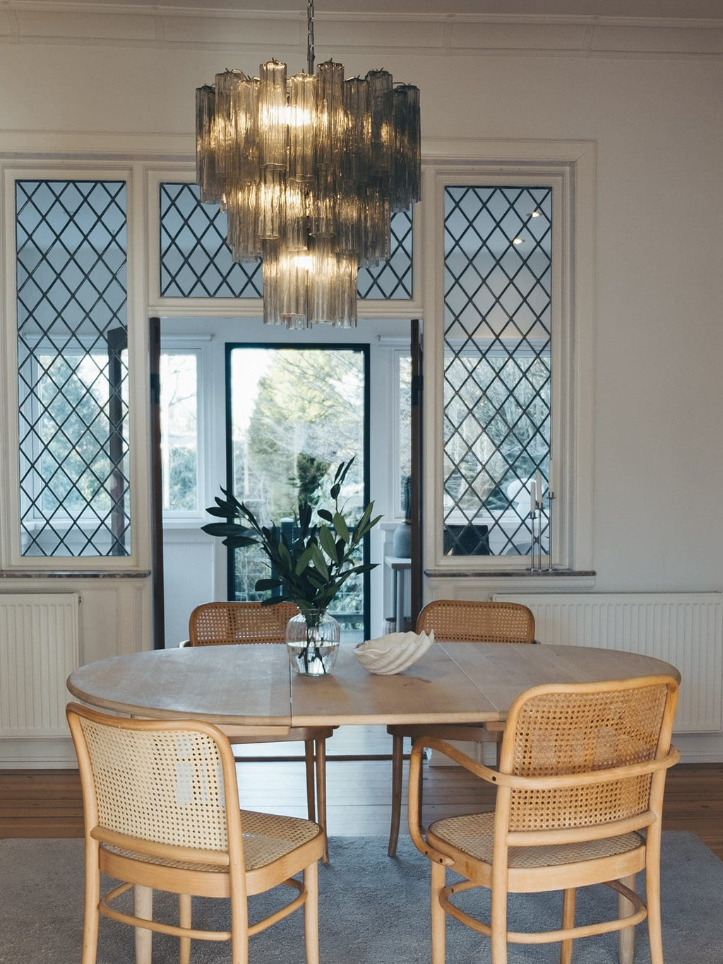 Murano Chandelier – 48 tubes – Smoked - Manorlights