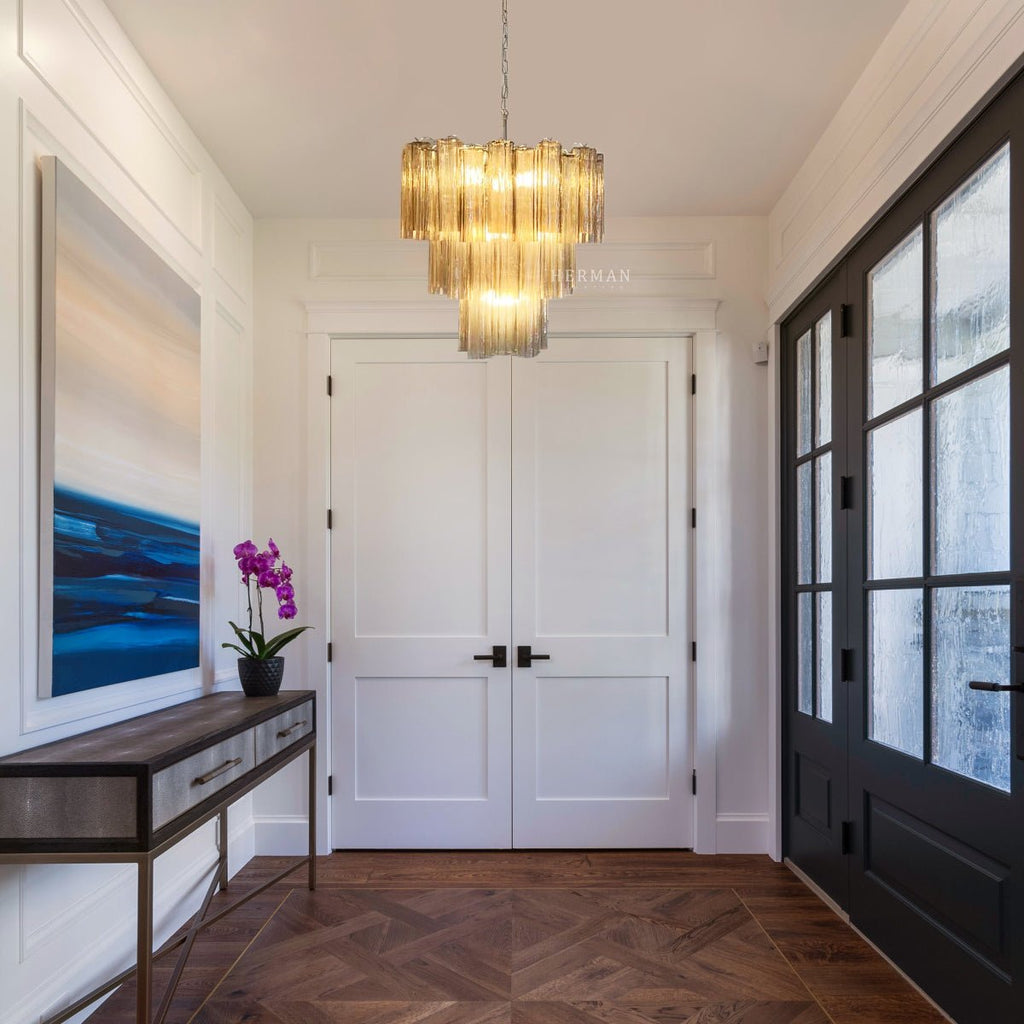 Murano Chandelier – 48 tubes – Smoked - Manorlights