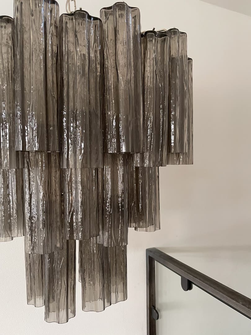 Murano Chandelier – 48 tubes – Smoked - Manorlights
