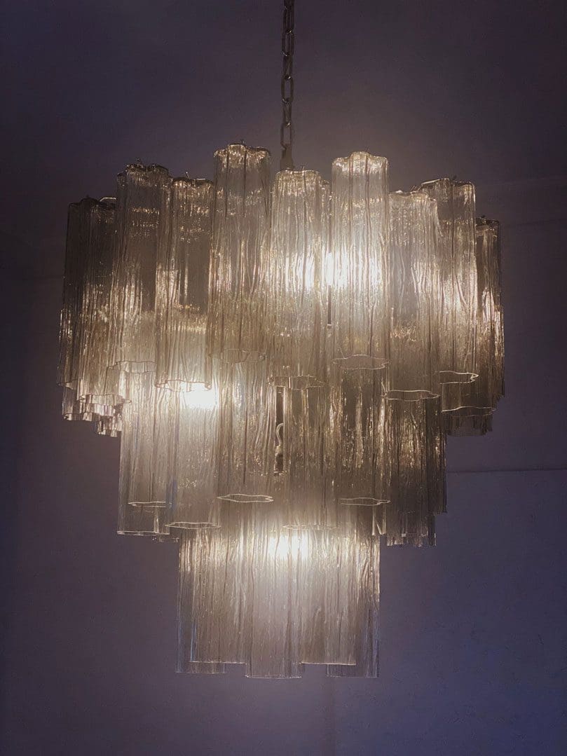 Murano Chandelier – 48 tubes – Smoked - Manorlights