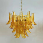 Murano Chandelier - 4 Layer ∅ 23.6″ x H 19.6″ / Dia 60cm x H 50cmWhitePolished NickelBlushlighting