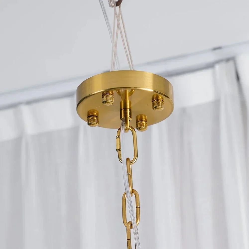 Murano Chandelier - 5 Layer D 76cm x H 78cm / ∅ 30″ x H 30.7″WhitePolished NickelBlushlighting