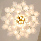 Murano Chandelier - 5 Layer D 76cm x H 78cm / ∅ 30″ x H 30.7″WhitePolished NickelBlushlighting