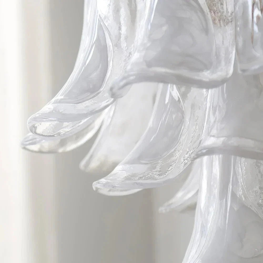 Murano Chandelier - 5 Layer D 76cm x H 78cm / ∅ 30″ x H 30.7″WhitePolished NickelBlushlighting