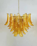 Murano Chandelier - 4 Layer ∅ 23.6″ x H 19.6″ / Dia 60cm x H 50cmWhitePolished NickelBlushlighting