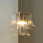 Murano Chandelier - 4 Layer ∅ 23.6″ x H 19.6″ / Dia 60cm x H 50cmWhitePolished NickelBlushlighting