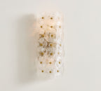 Nicolette Glass Floral Sconce (15")-Lighting-Manorlights