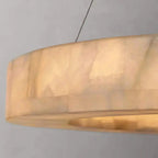 OLYRA 3-TIER ROUND ALABASTER CHANDELIER 39" 47" 59"D-Manorlights