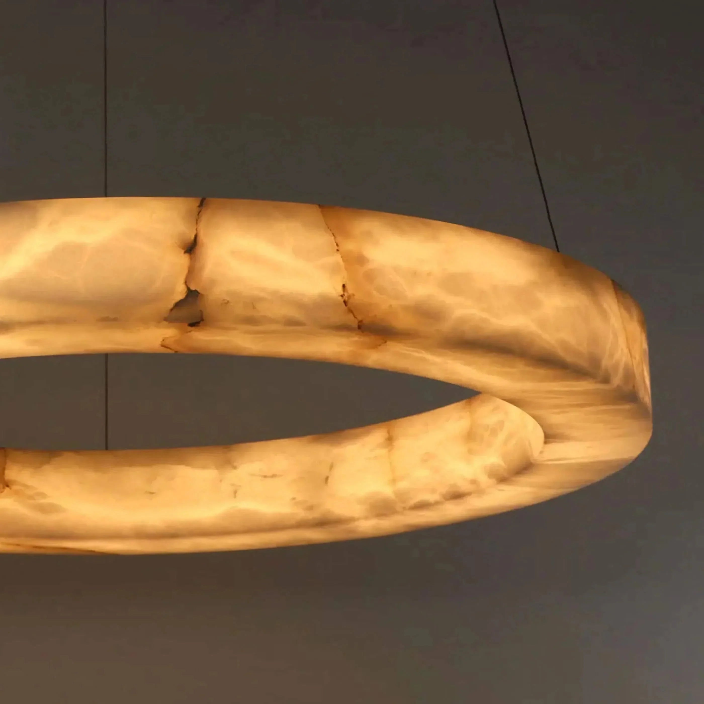 OLYRA 3-TIER ROUND ALABASTER CHANDELIER 39" 47" 59"D-Manorlights
