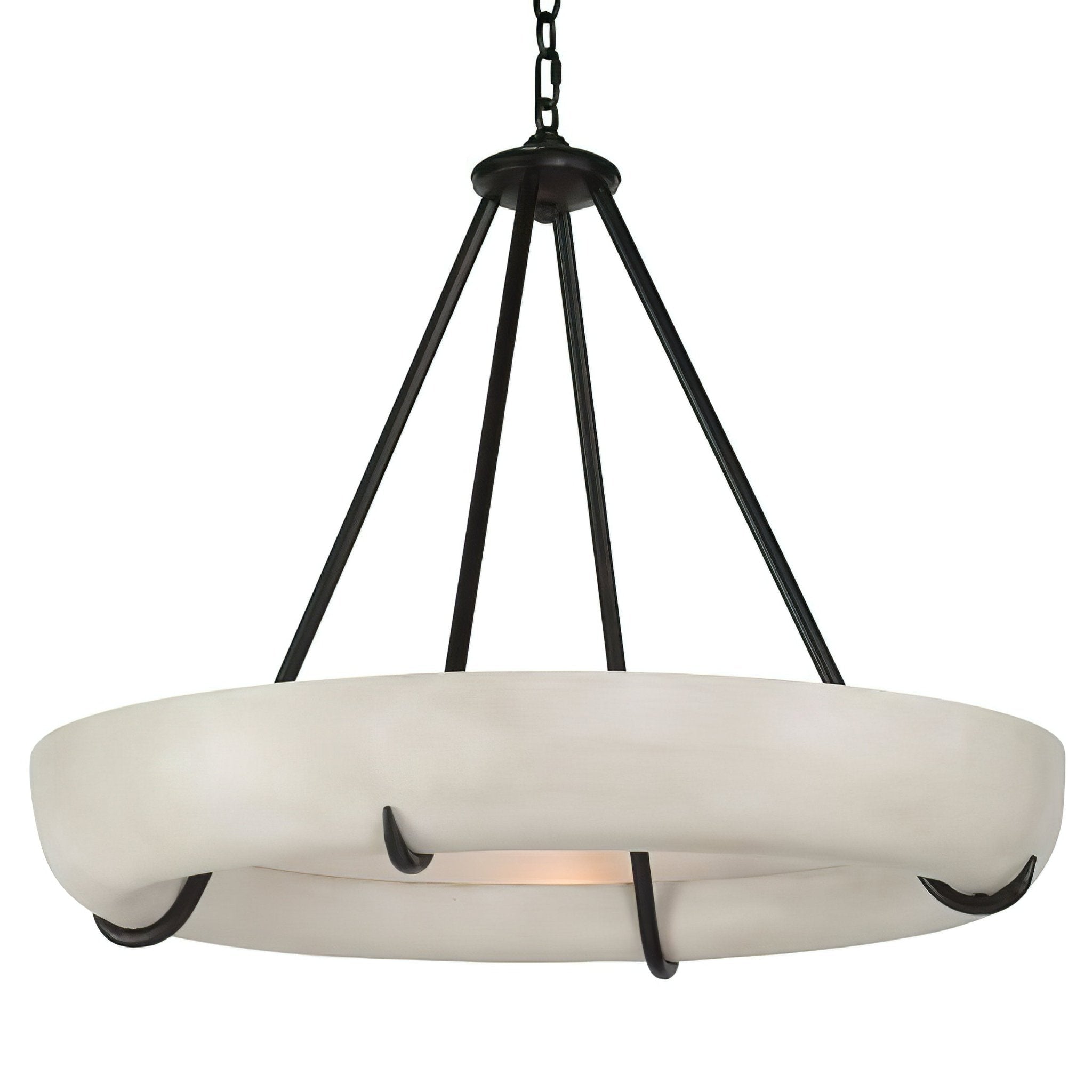 Orion Alabaster Chandelier - ∅ 33.5″ x H 31.5″BlackWarm LightManorlights