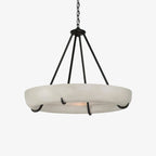 Orion Alabaster Chandelier - ∅ 33.5″ x H 31.5″BlackWarm LightManorlights