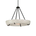 Orion Alabaster Chandelier - ∅ 33.5″ x H 31.5″BlackWarm LightManorlights