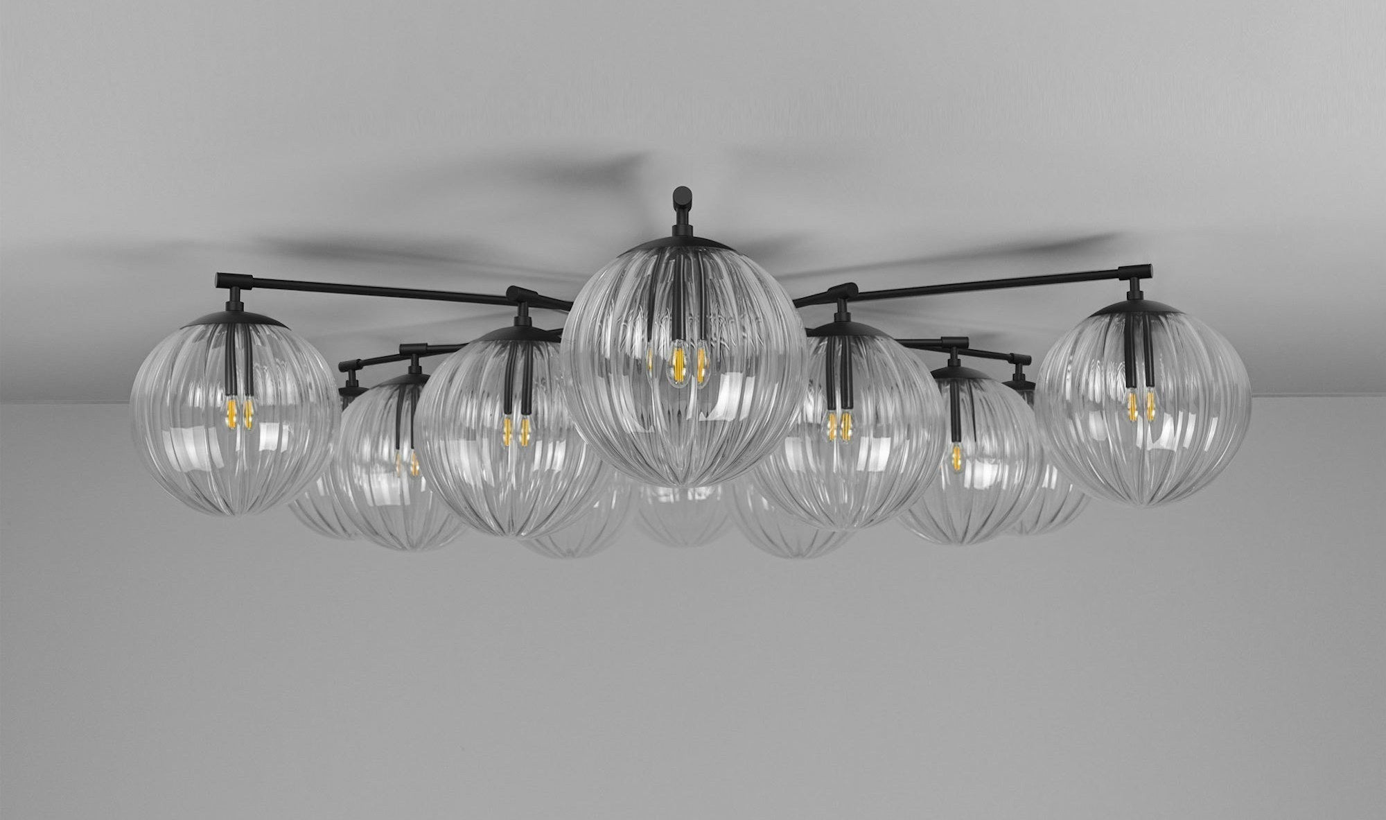 Orion Oval Flush Mount Base Chandelier Ø47.8″-NORMAL-Manorlights
