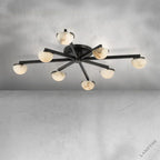 Padra Alabaster Large Staggered Arm Flush Mount