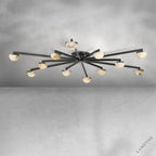 Padra Alabaster Large Staggered Arm Flush Mount