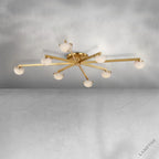 Padra Alabaster Large Staggered Arm Flush Mount